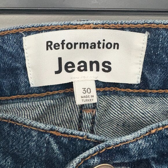 Reformation Wilder High Rise Wide Leg Jeans Size 30 - Picture 5 of 9